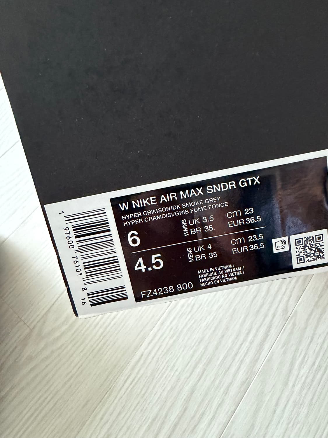 (W) 나이키 에어맥스 SNDR 고어텍스 다크 스모크 상품이미지5