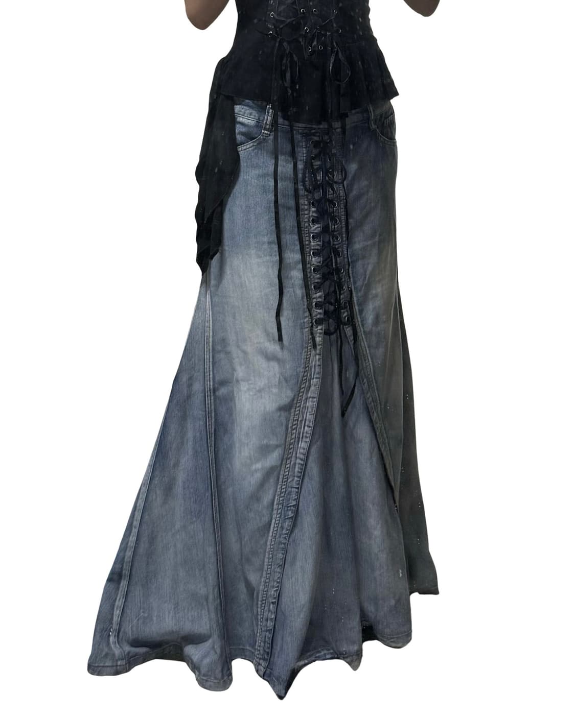 Vtg 아일릿데님롱스커트 상품이미지1