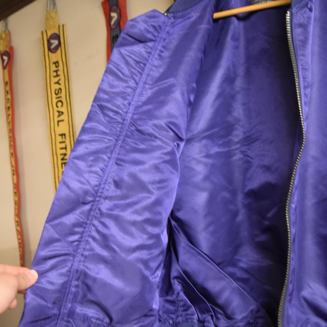 MA-1 항공점퍼 퍼플 XL 105-110 미사용품 상품이미지7
