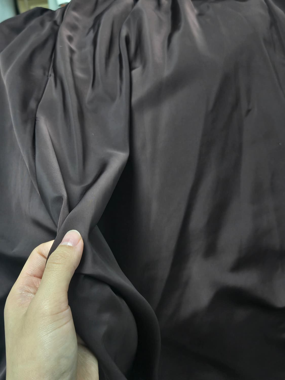 자라 zara 버건디 미디볼륨 스커트 xs/s 상품이미지6