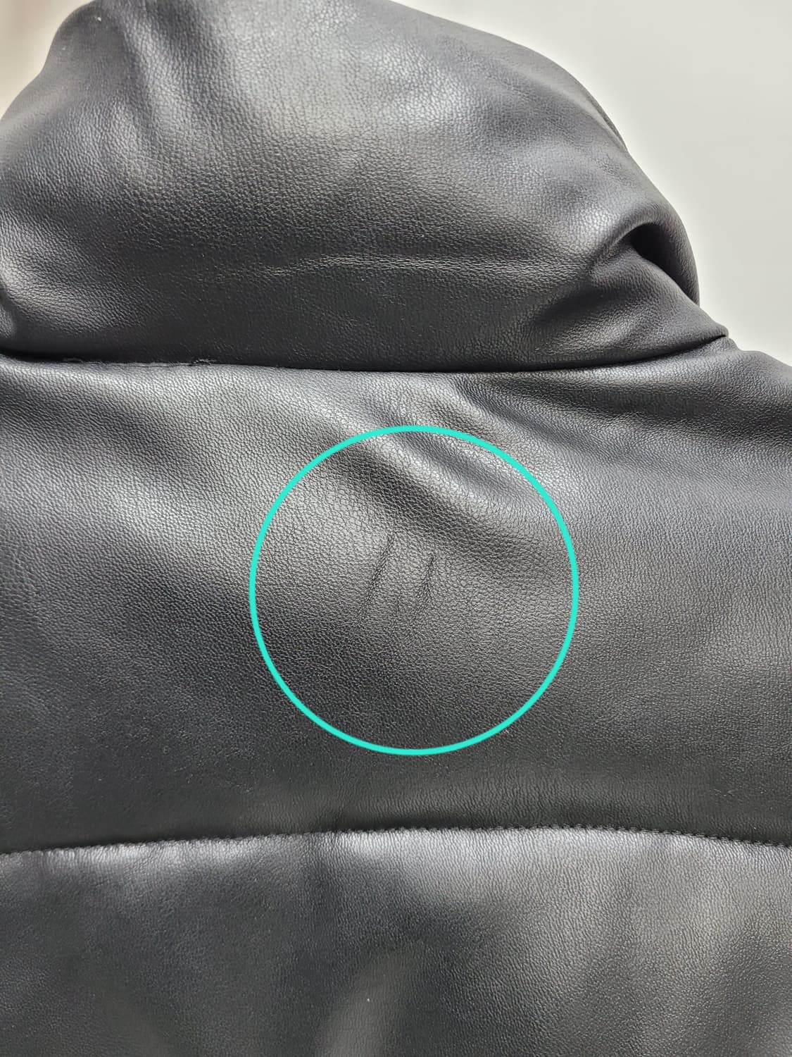 ZARA 자라 페이크 레더 푸퍼 패딩 점퍼 / 여 S 블랙
 상품이미지6