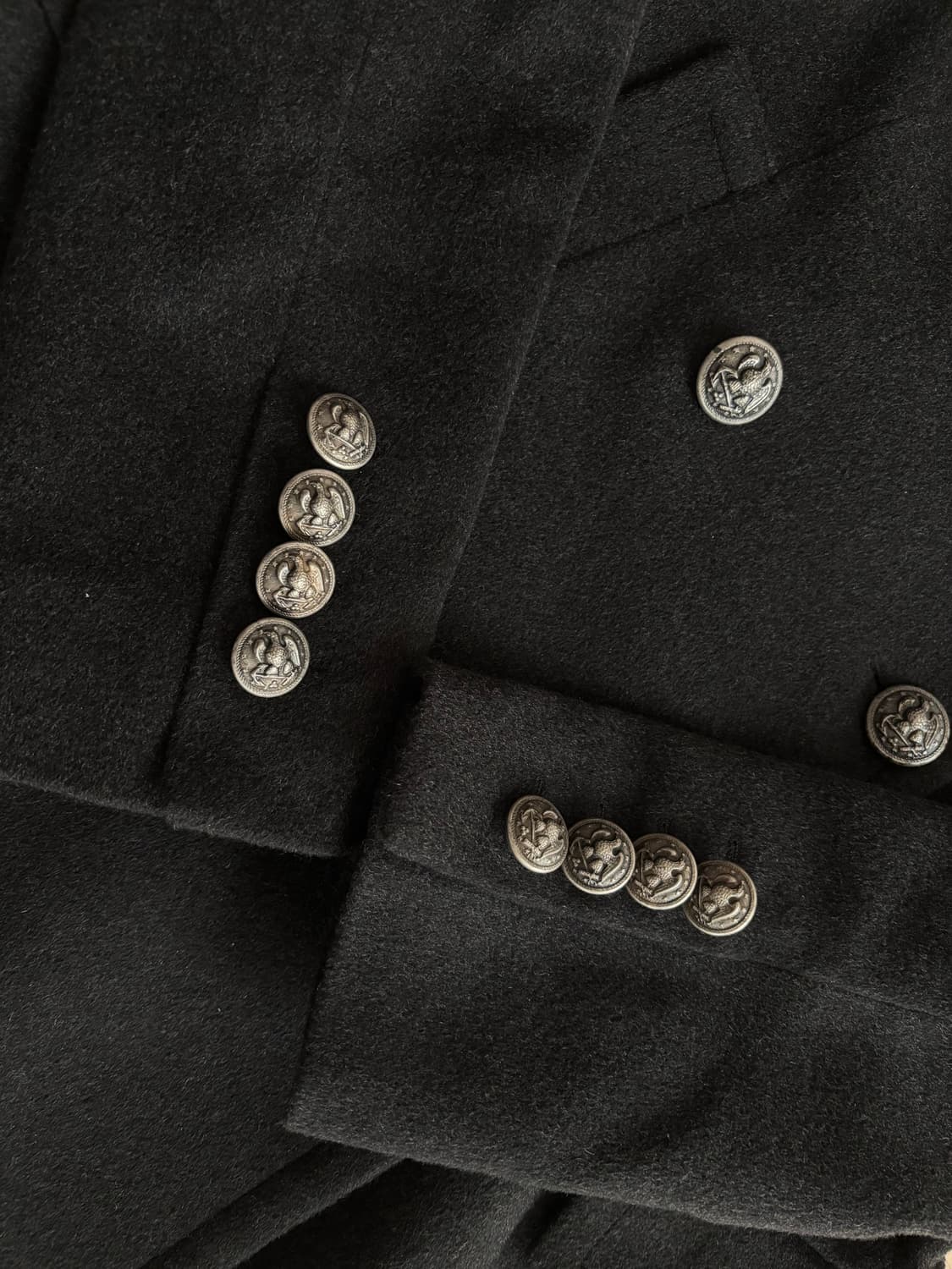 딸리아또레 블랙 캐시미어 피코트 40M 상품이미지3