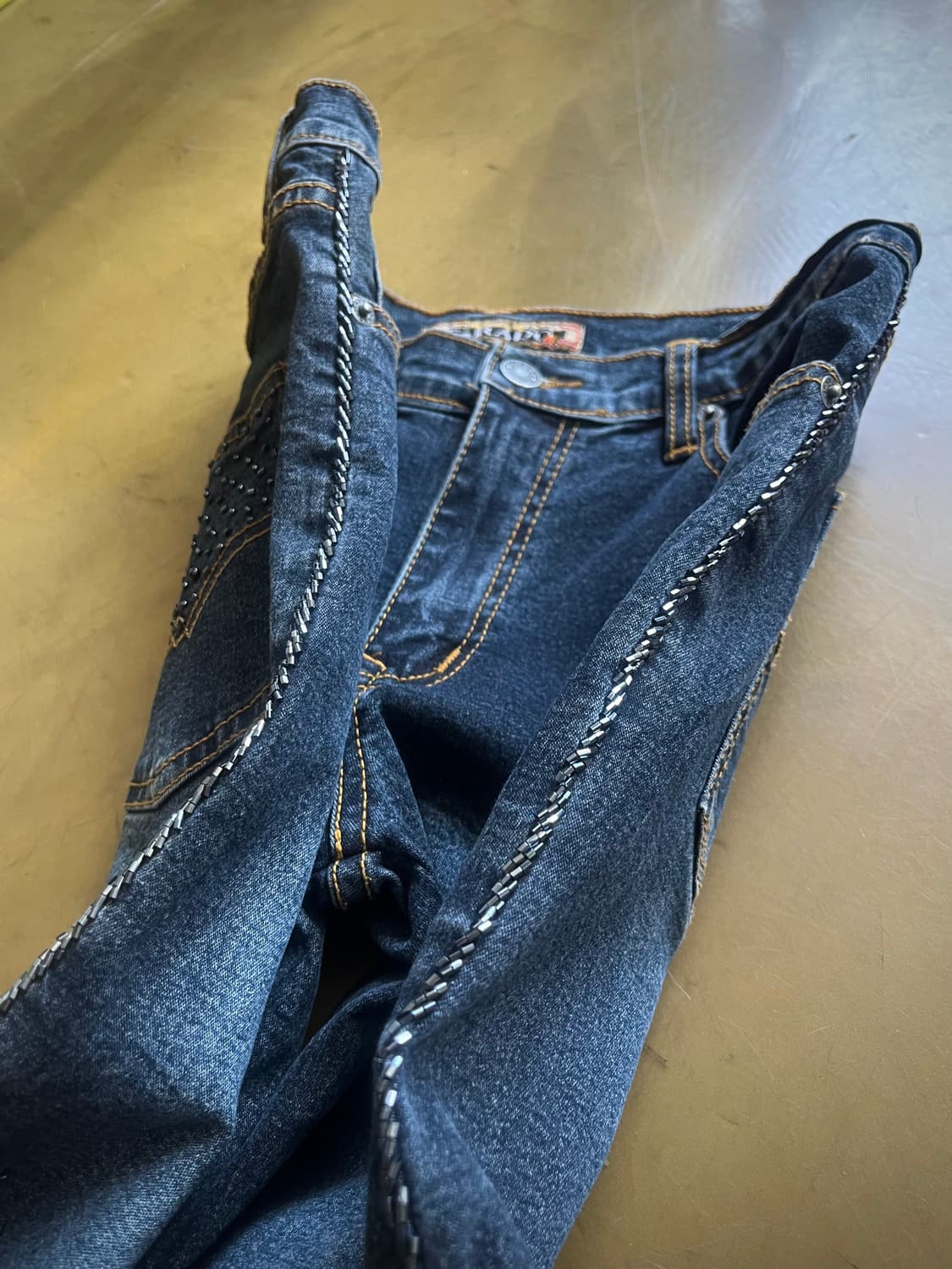 90-00s TARADO 3D Floral Flare Jeans 상품이미지6