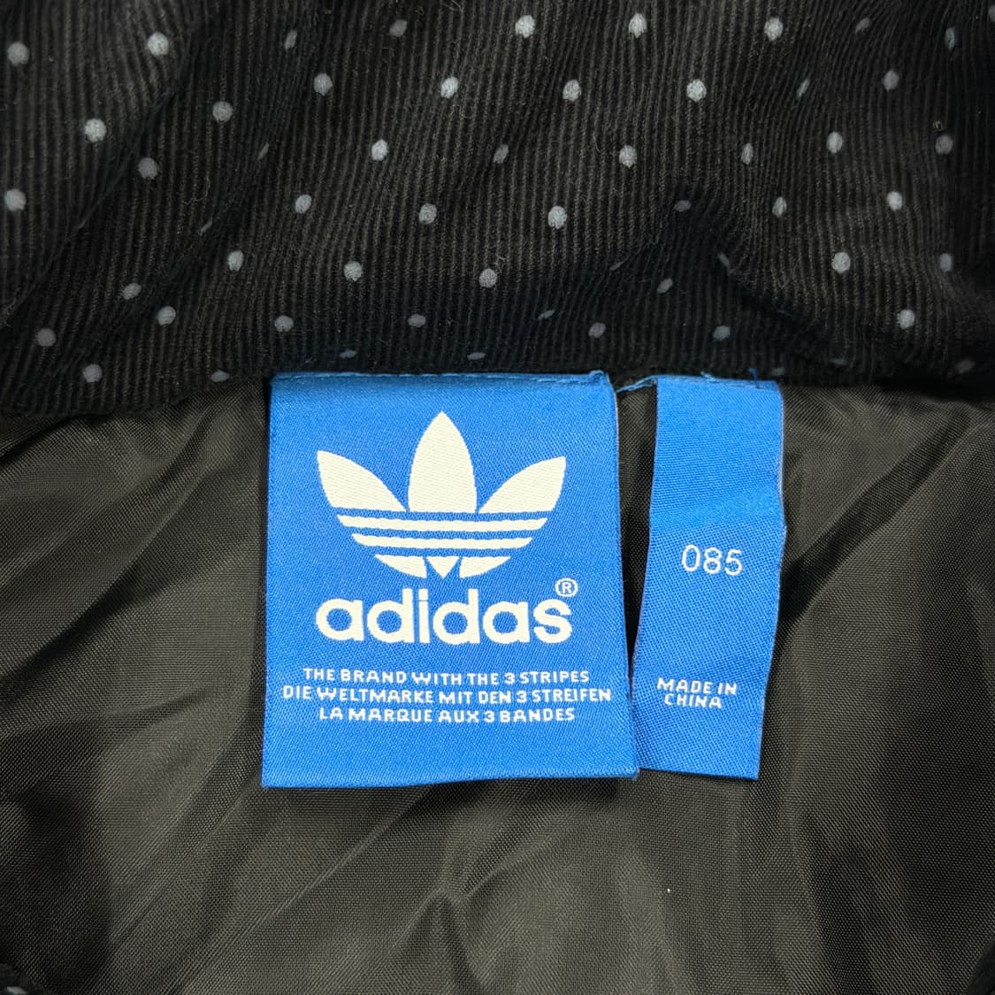 아디다스 빈티지 도트 땡땡이 체크패턴 베스트 조끼 XS 85 상품이미지4