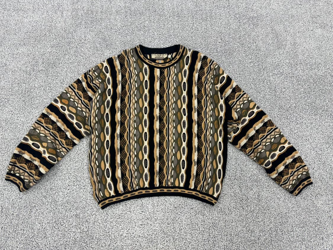 TUNDRA 90s 캐나다 3D 면케이블니트 상품이미지1