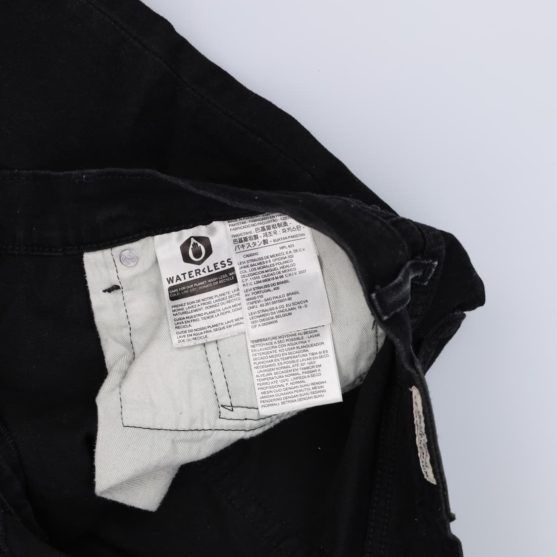 [W34 L32] 리바이스 511 블랙데님0105H2 상품이미지6