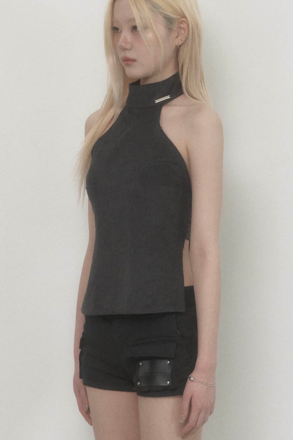 에트오소메 Back Big-belt Halter Top 새상품 상품이미지2