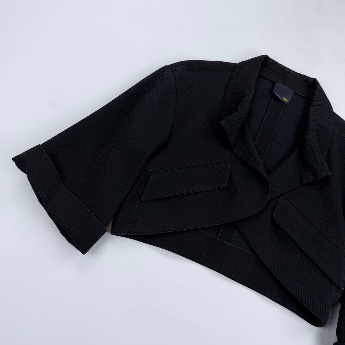 펜디 아카이브 크롭 자켓 블랙 42 상품이미지3