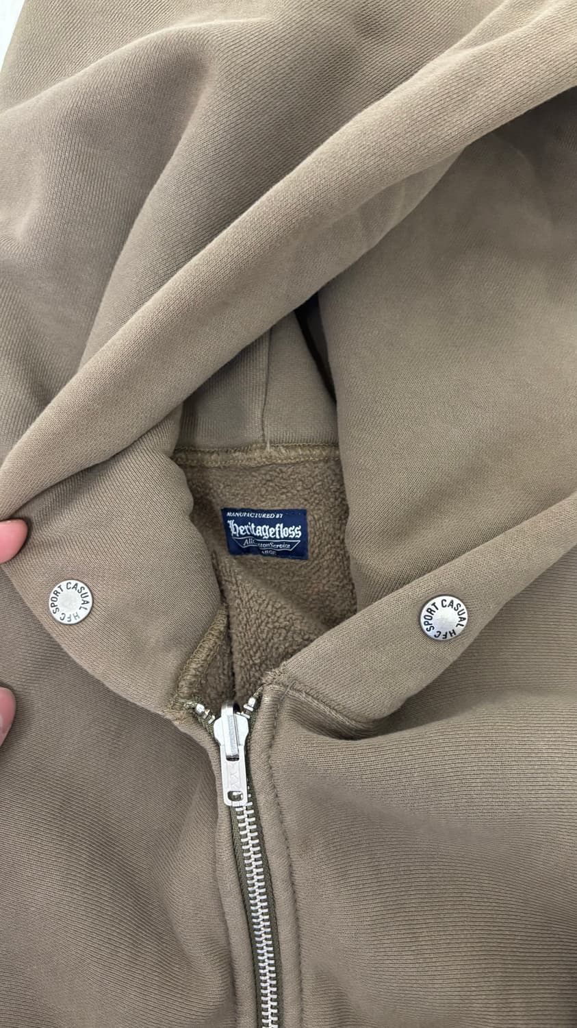 헤리티지플로스 리버시블 후드 집업 상품이미지3