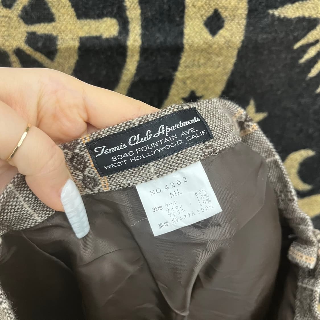 빈티지 보헤미안 에스닉 패턴 핀턱 플리츠 롱스커트 K0055 상품이미지5