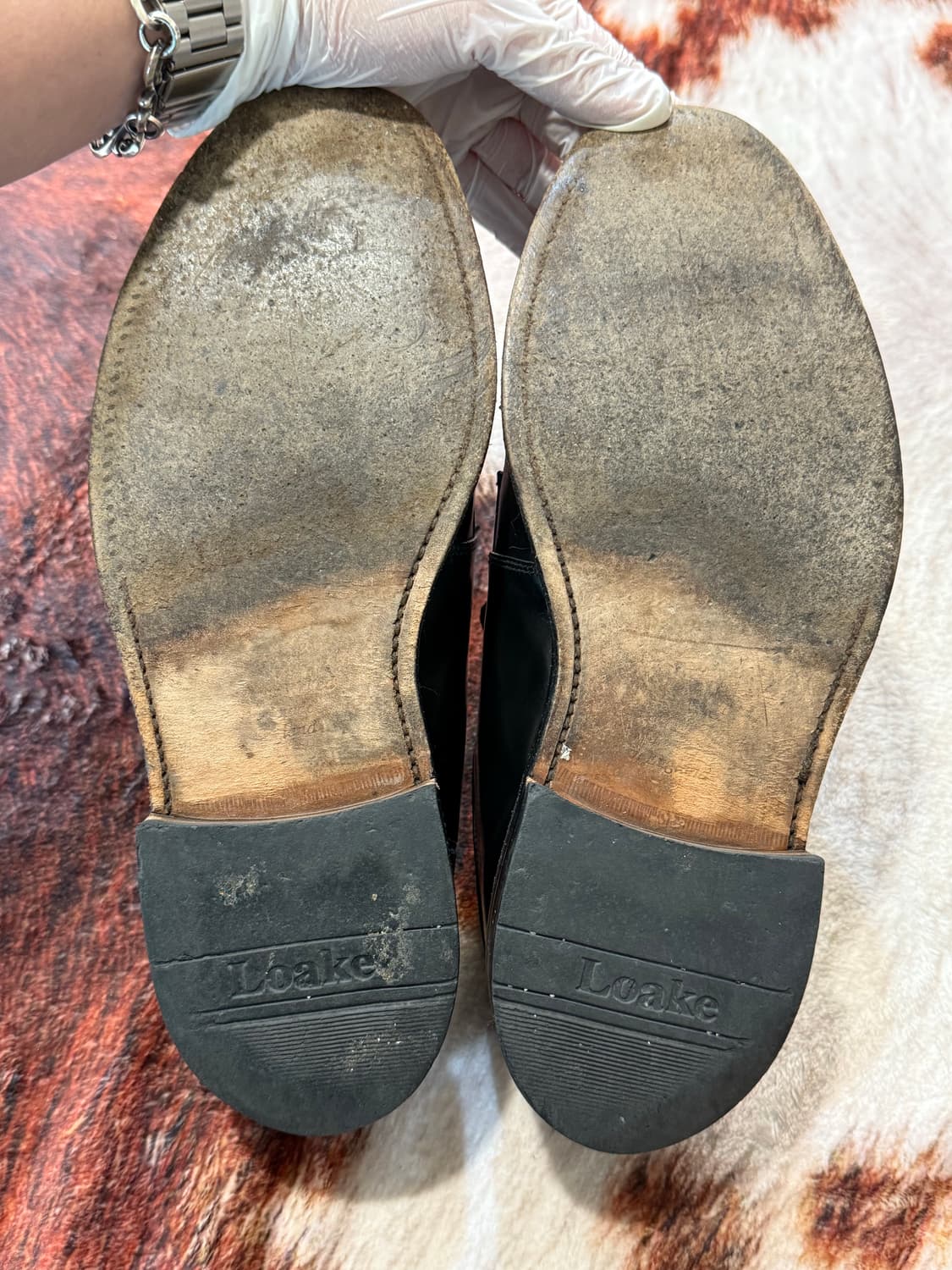 Loake 로크 771B 더비 슈즈 블랙 UK7 (260) 상품이미지7