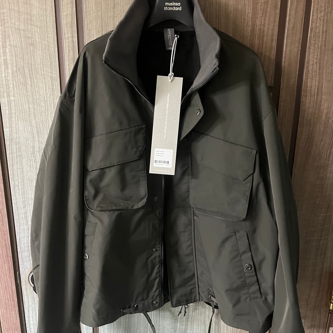 새상품(L)언어펙티드 불렛프루프 점퍼 챠콜 상품이미지1