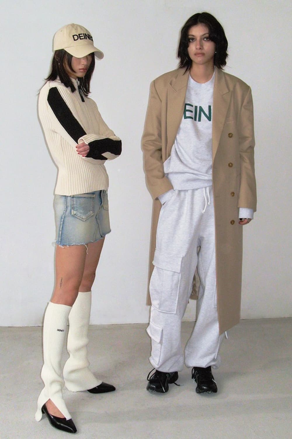 다이닛 스트링카고스웻팬츠 화이트멜란지 상품이미지4