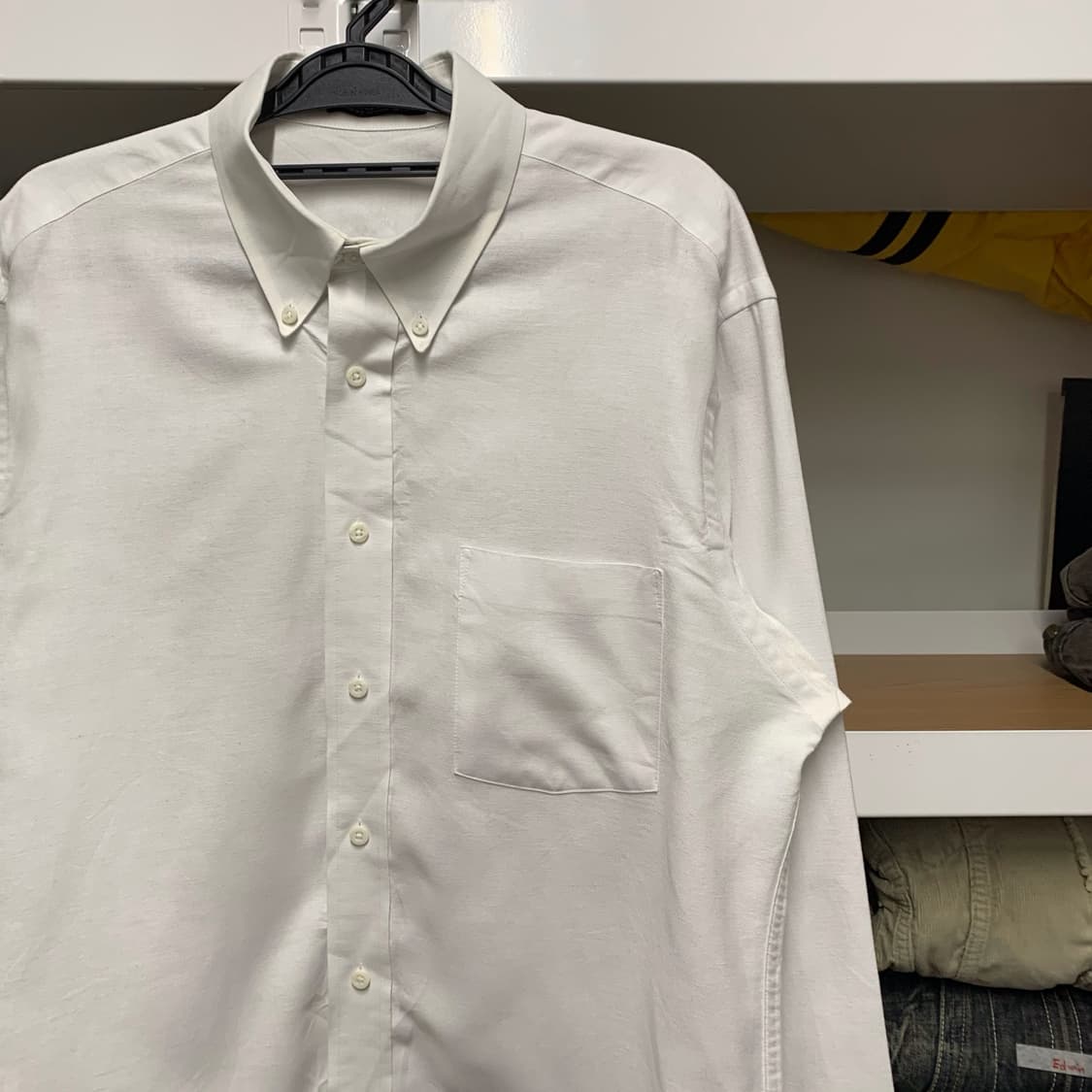 [XL] VTG 화이트 옥스포드 워크셔츠 상품이미지1