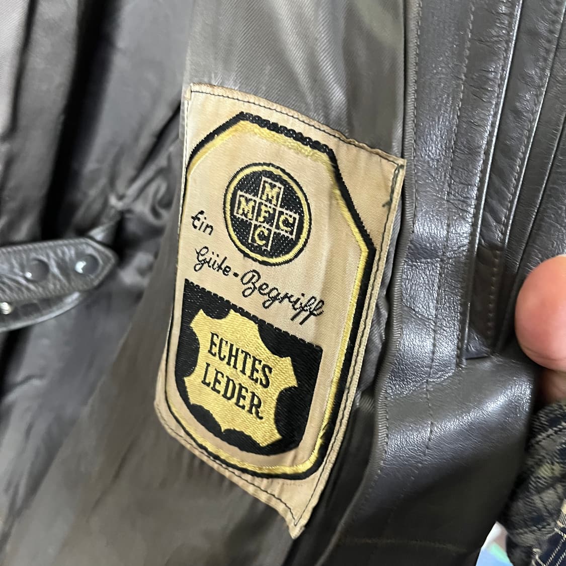 [Military] German Leather Long Coat 상품이미지6