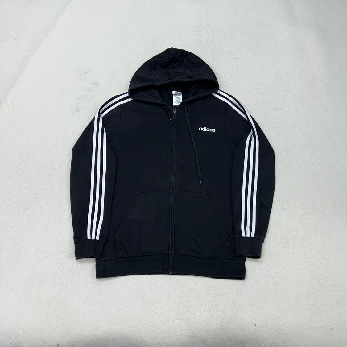 Adidas black hood zip-up 상품이미지4