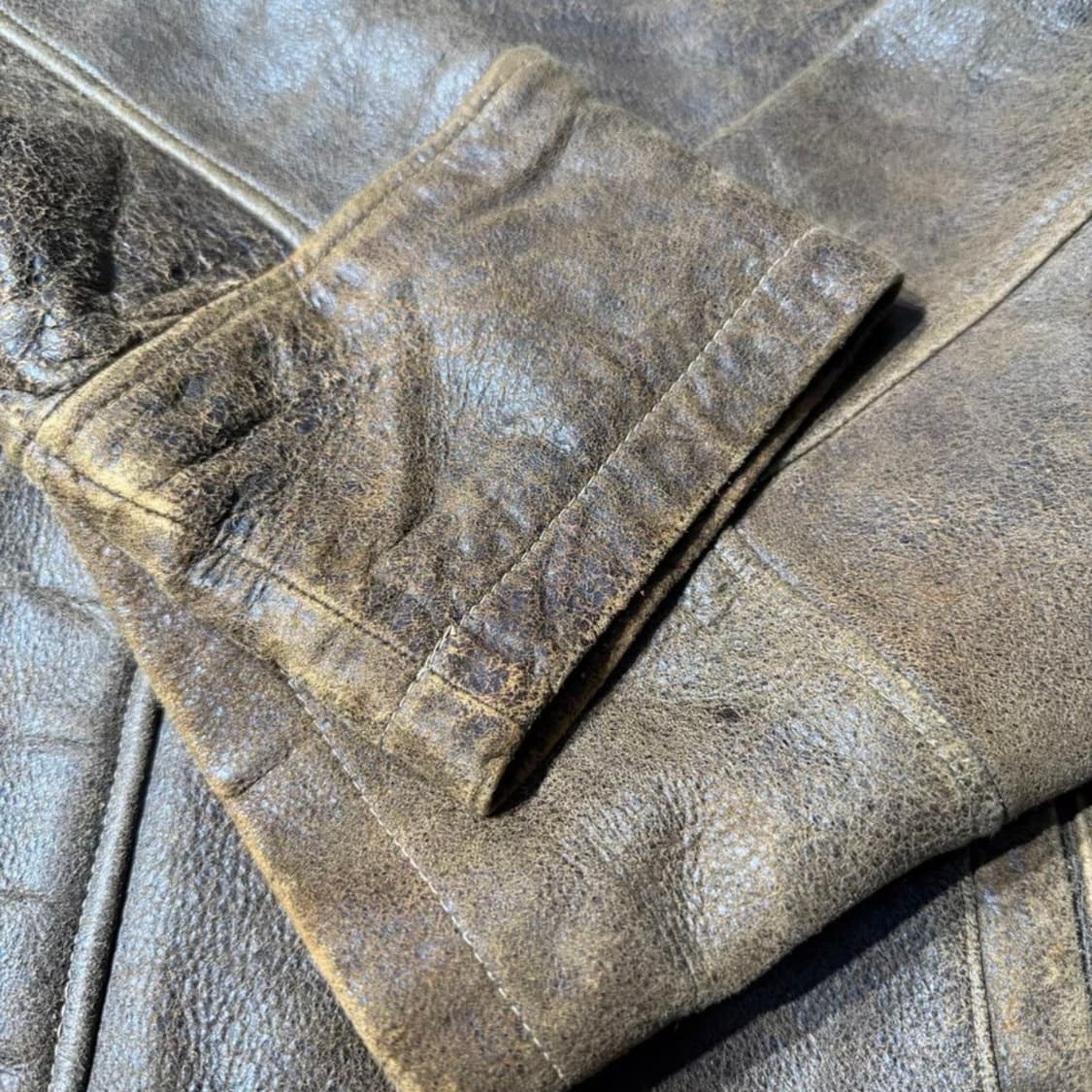 WILSONS 아메리칸 헤리티지 스탠드 칼라 카우하이드 자켓 상품이미지5