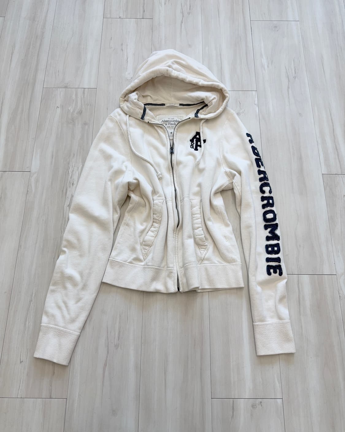 Y2k Abercrombie white hooddie 상품이미지7