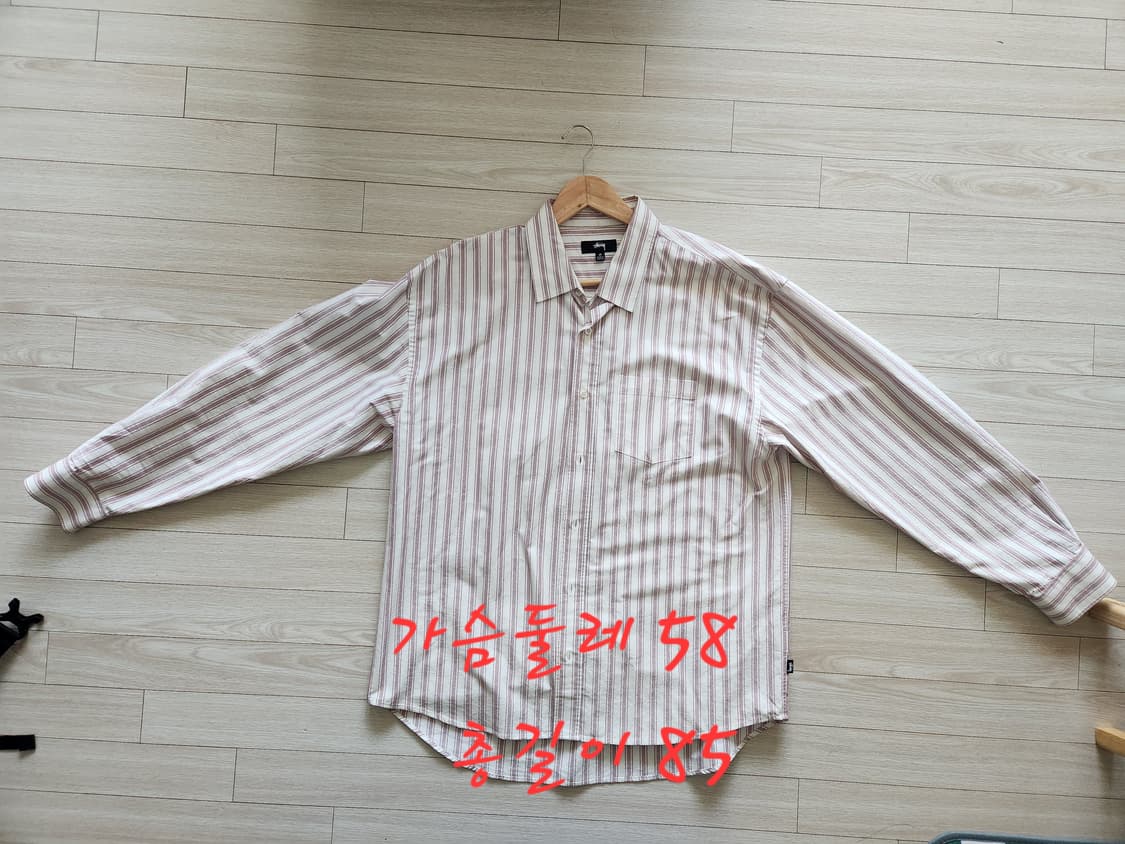 스투시 스트라이프 셔츠 M 상품이미지1