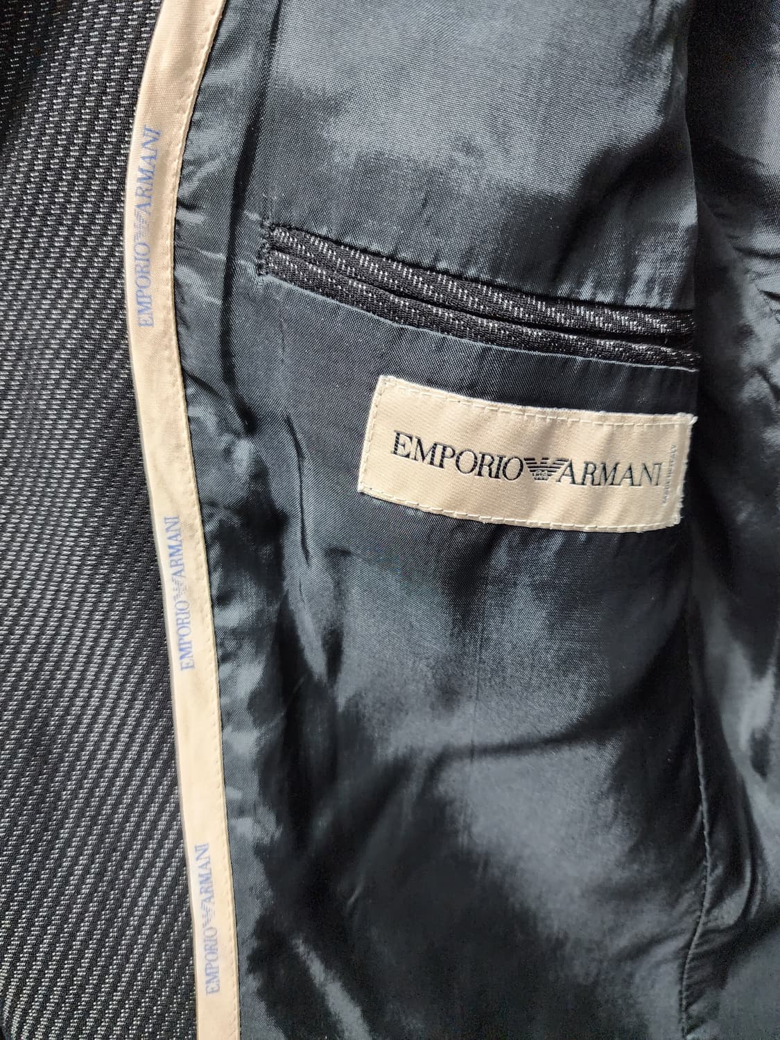 Armani 알마니 원버튼 스트라이프 블레이저 상품이미지6