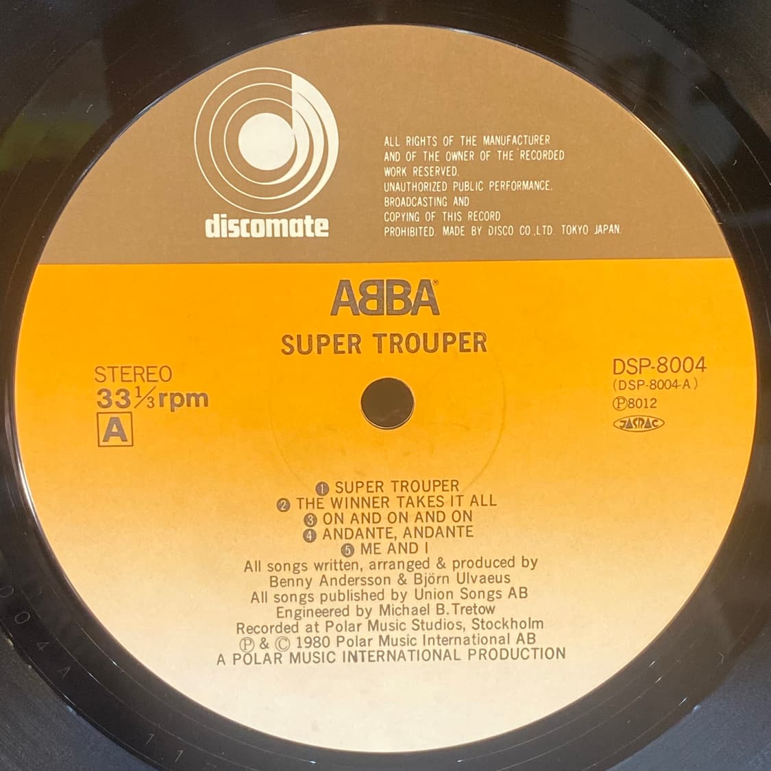 (중고LP-팝/디스코) ABBA -Super Trouper 상품이미지4