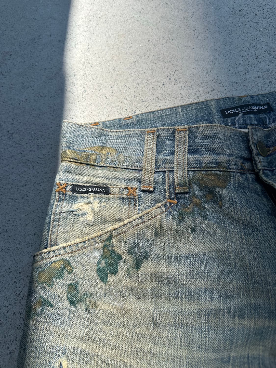 00’s Dolce & Gabbana painted denim 상품이미지3