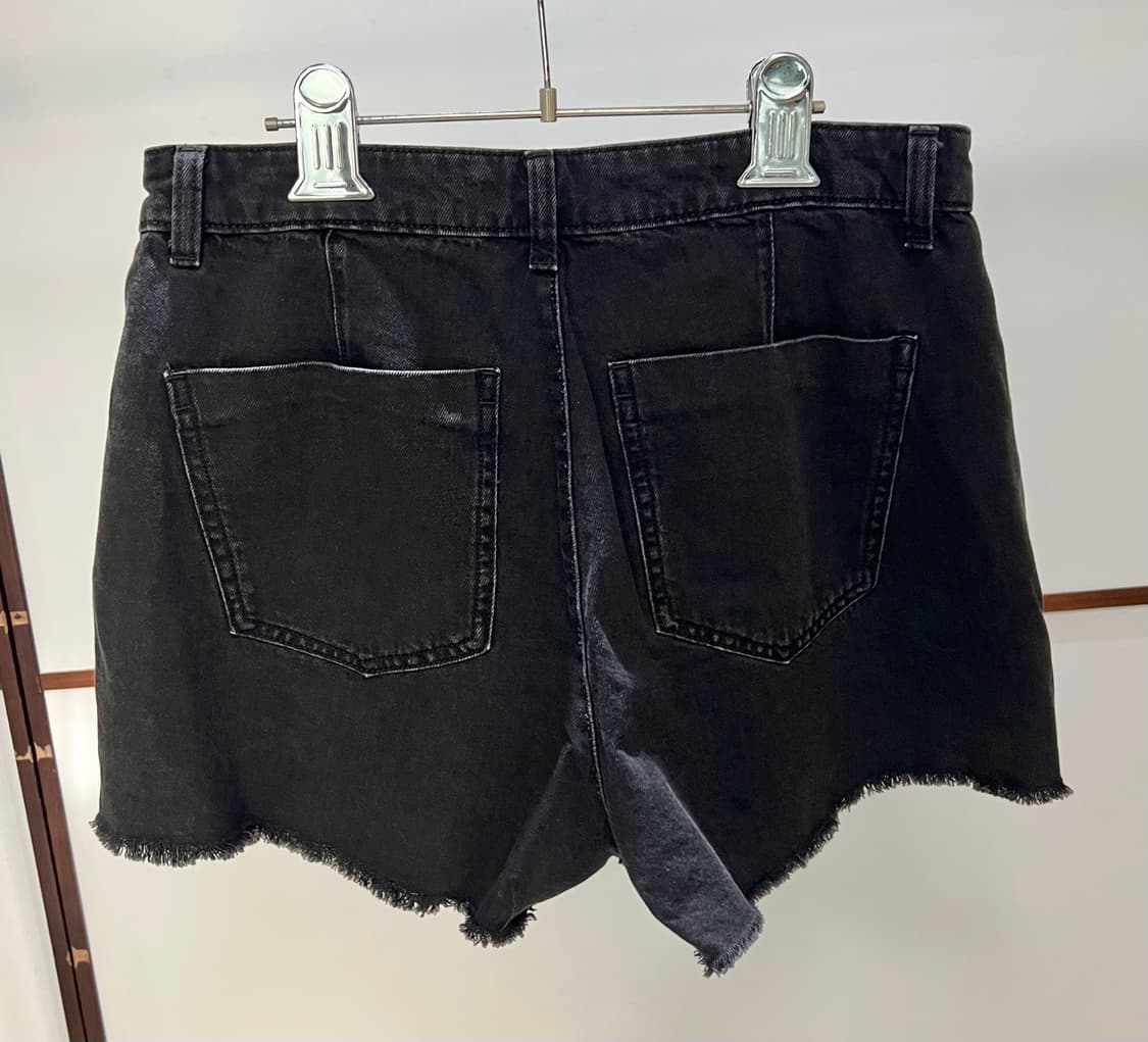 Zara 벨티드 더블데님 치마바지 상품이미지6