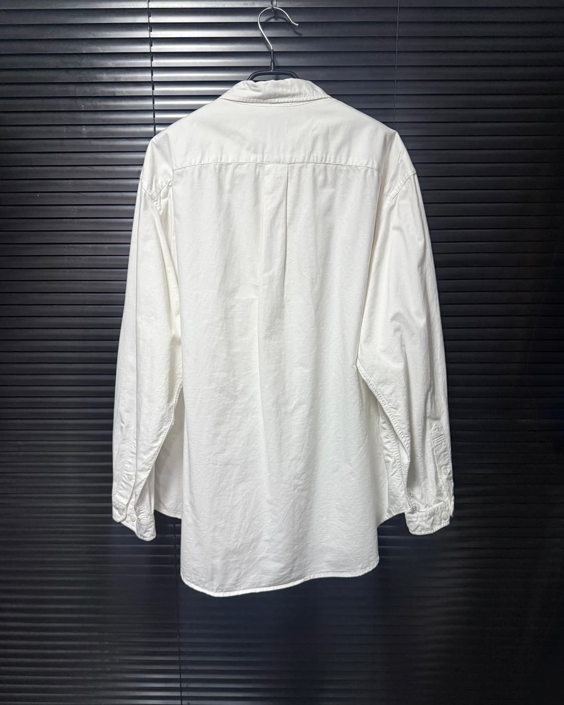 에스피오나지 쥐 마우스 자수 옥스포드 화이트 흰색 오버 셔츠 L 100 상품이미지5