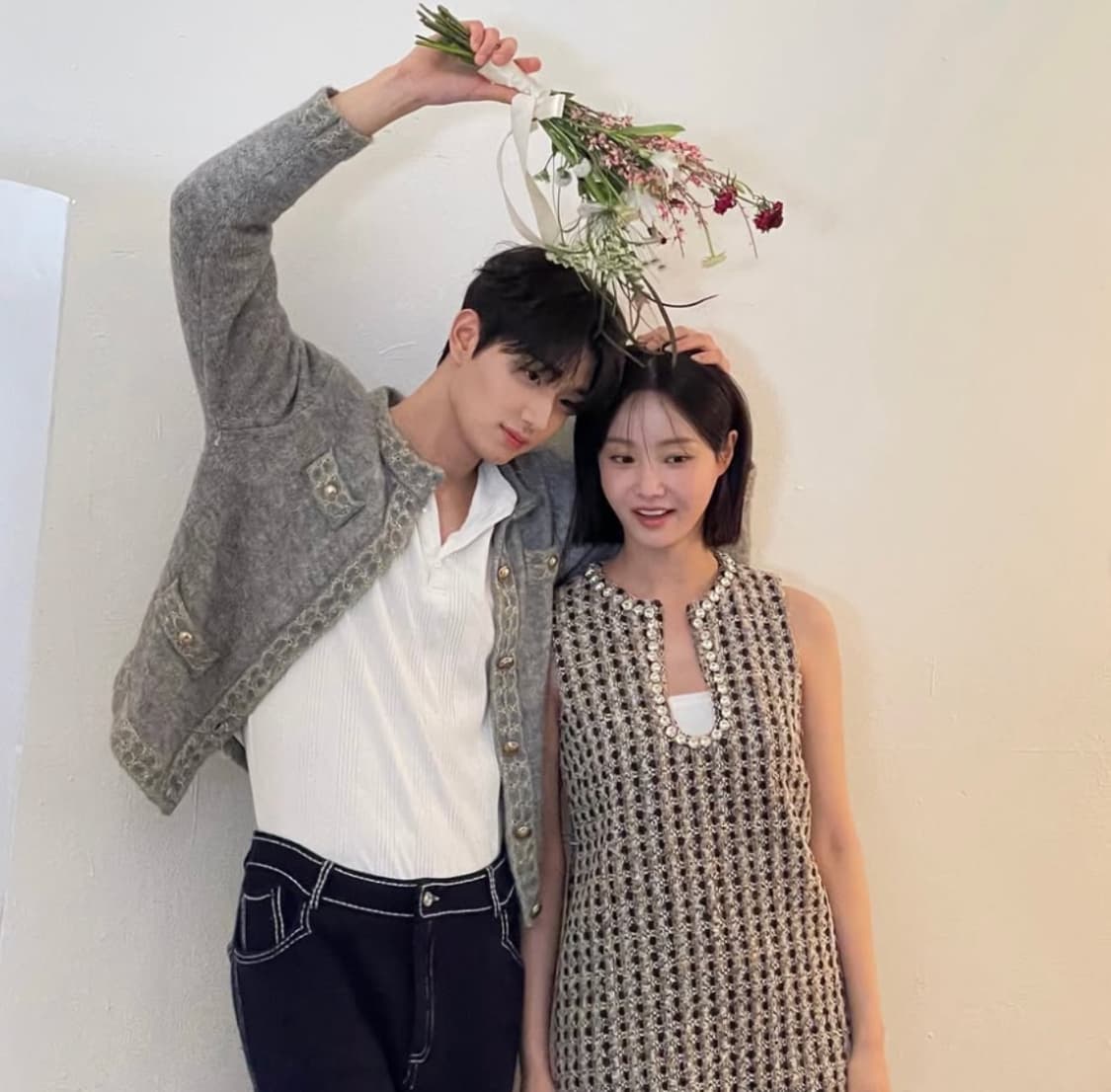 문선 트위드 가디건 자켓 상품이미지1