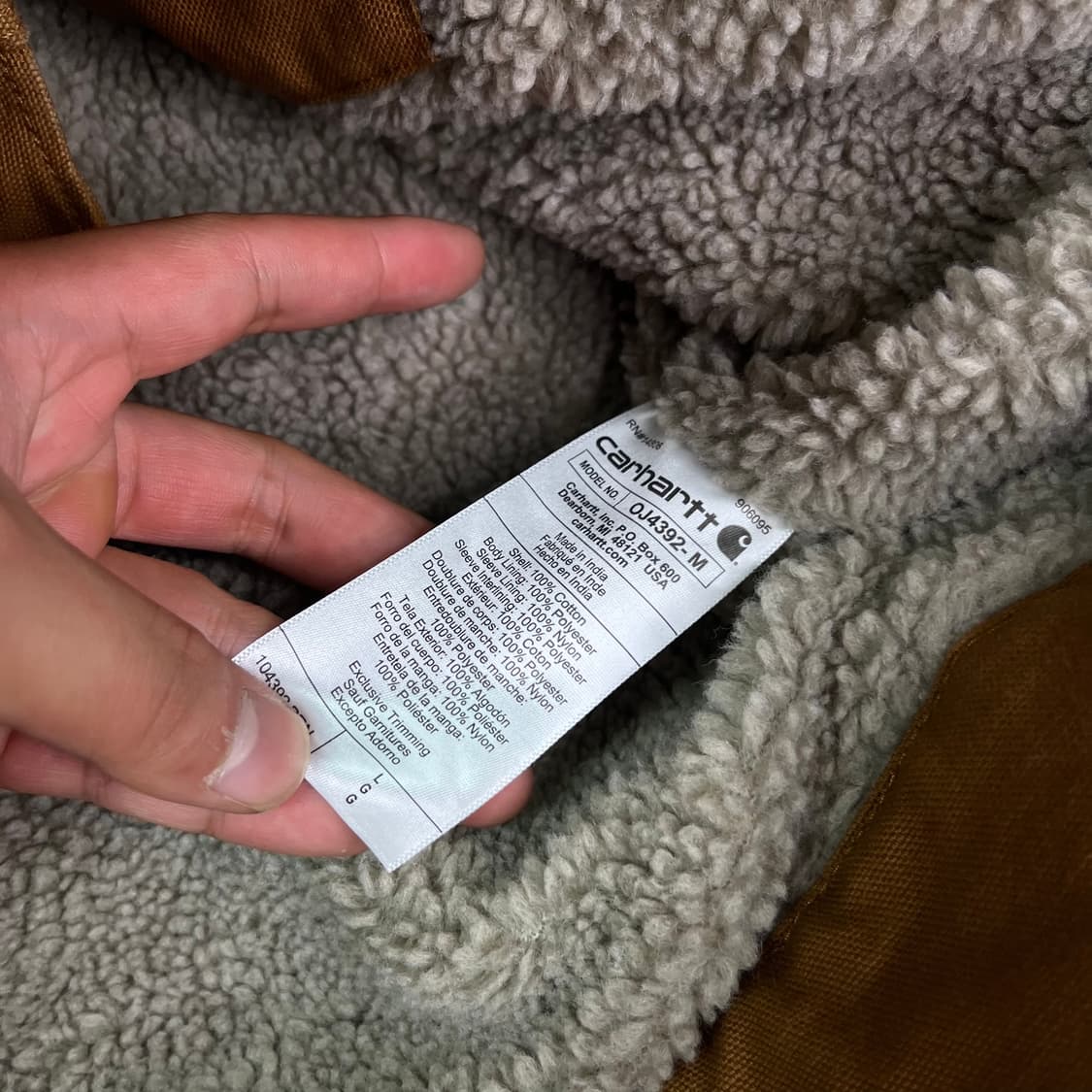 105 칼하트 디트로이트 양털 워크자켓 상품이미지6