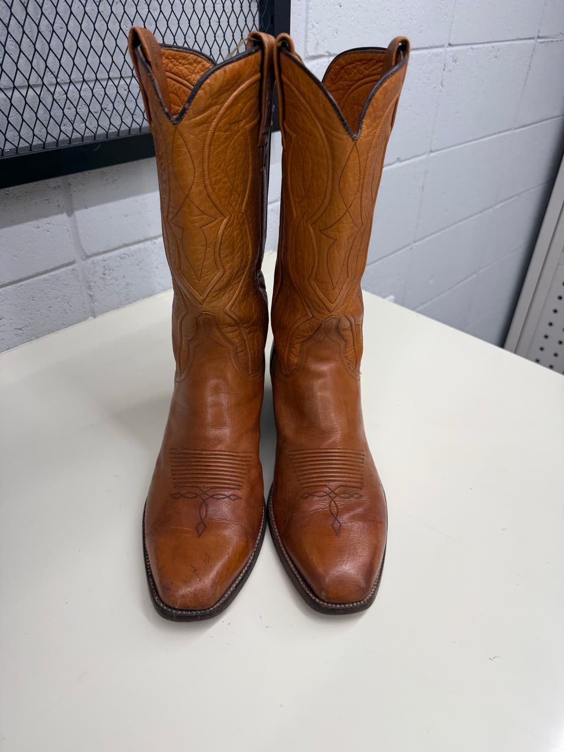 Lucchese Spanish Tan Leather 10.5D 상품이미지2