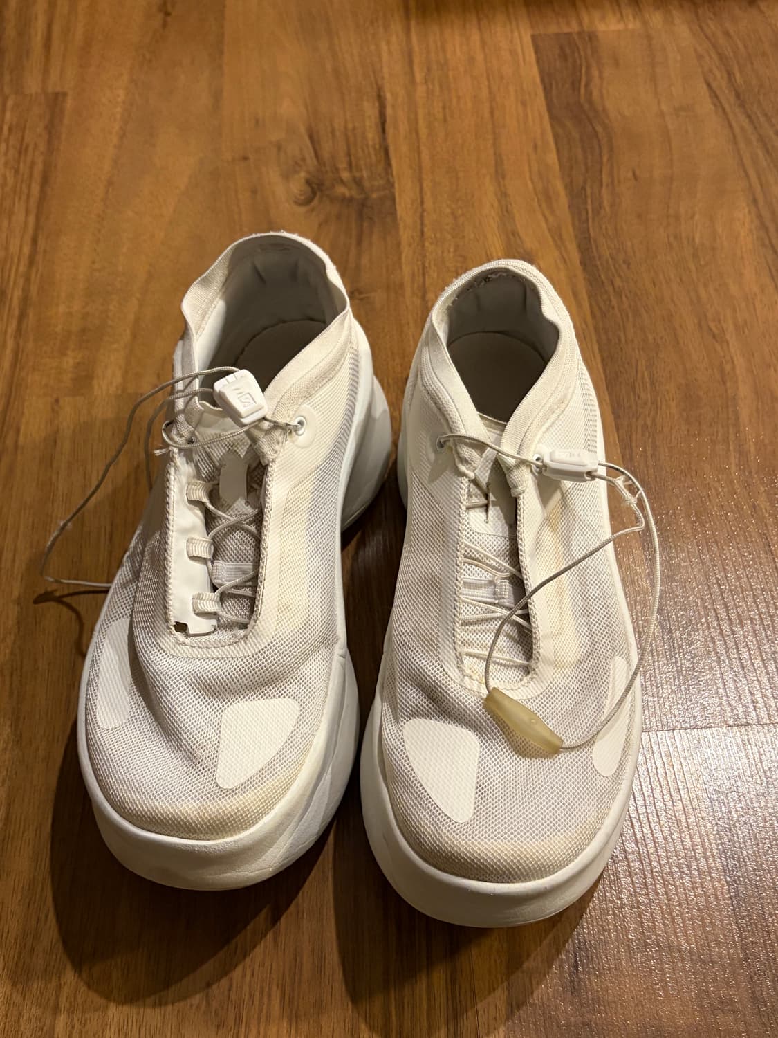 살로몬 꼼데가르송 센스필 플랫폼 화이트 235사이즈 상품이미지1