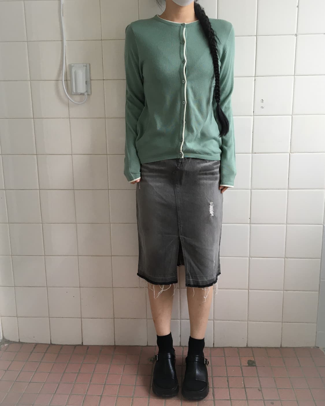 Washing midi skirt 상품이미지5