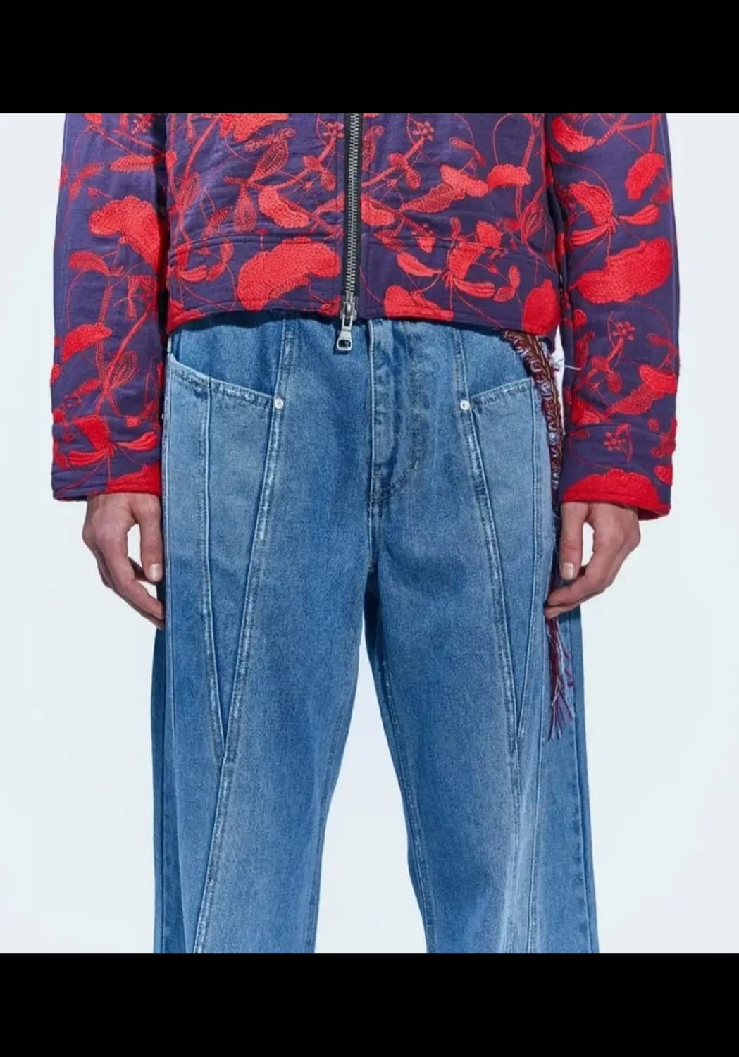 앤더슨벨  시에나 패널 와이드 레그진  33 상품이미지3