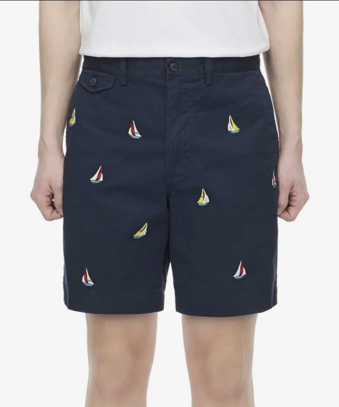 폴로 요트 프렙스터 플랫 쇼츠 반바지 31 네이비 상품이미지1