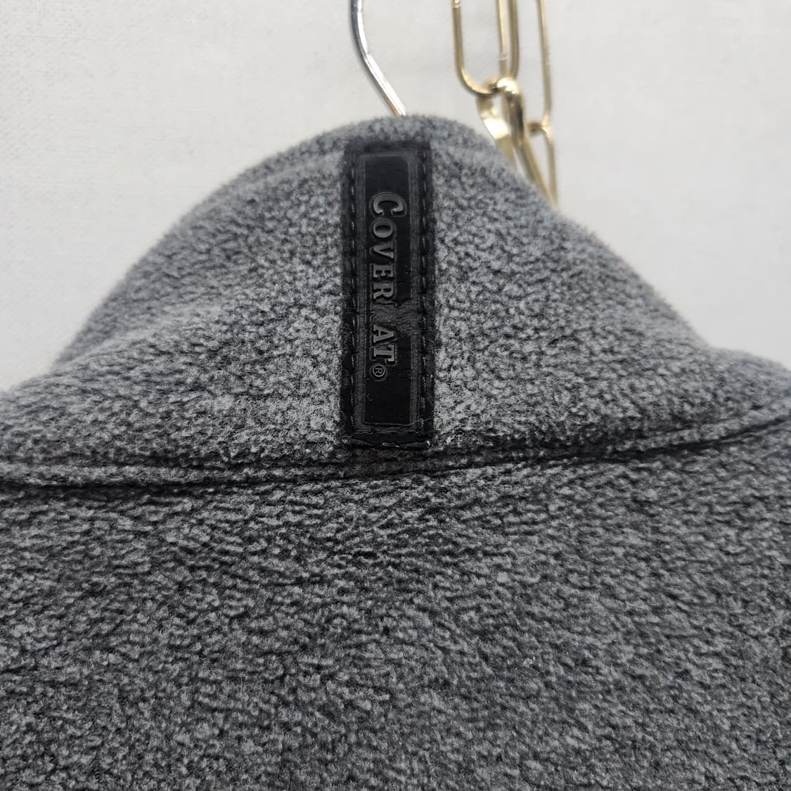 커버낫 로고자수 스트링 후리스 집업 M(2XL) 상품이미지6