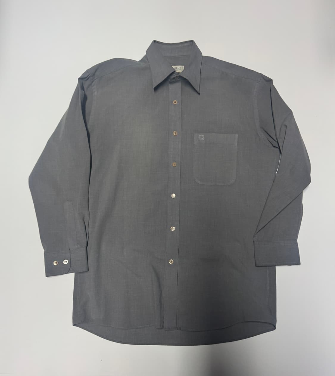 지방시 코튼 카라 미니멀 셔츠 그레이 L 상품이미지1