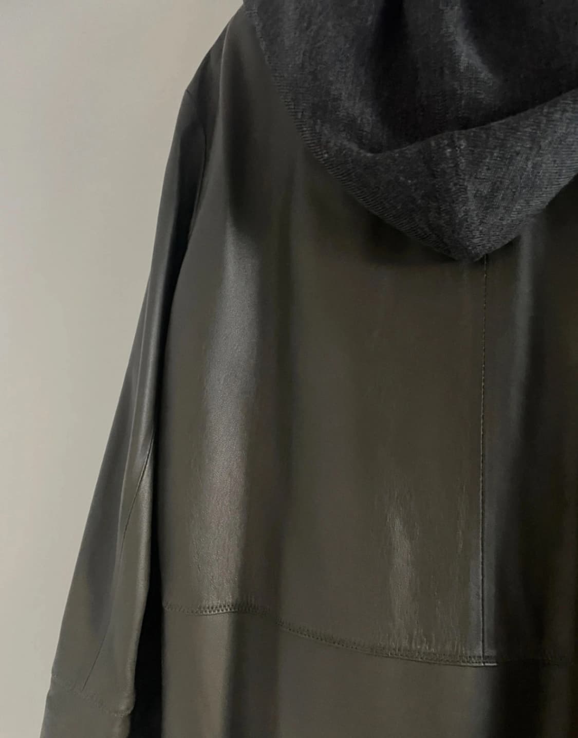 발렌시아 리얼 레더 코트 상품이미지3