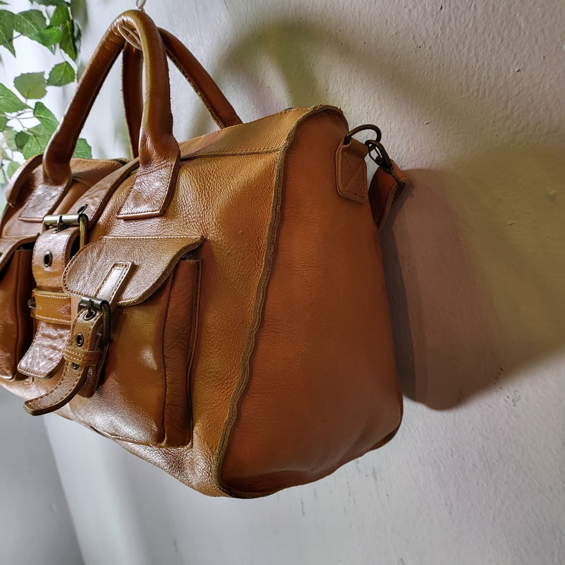 레더 빈티지 보스턴백 상품이미지4