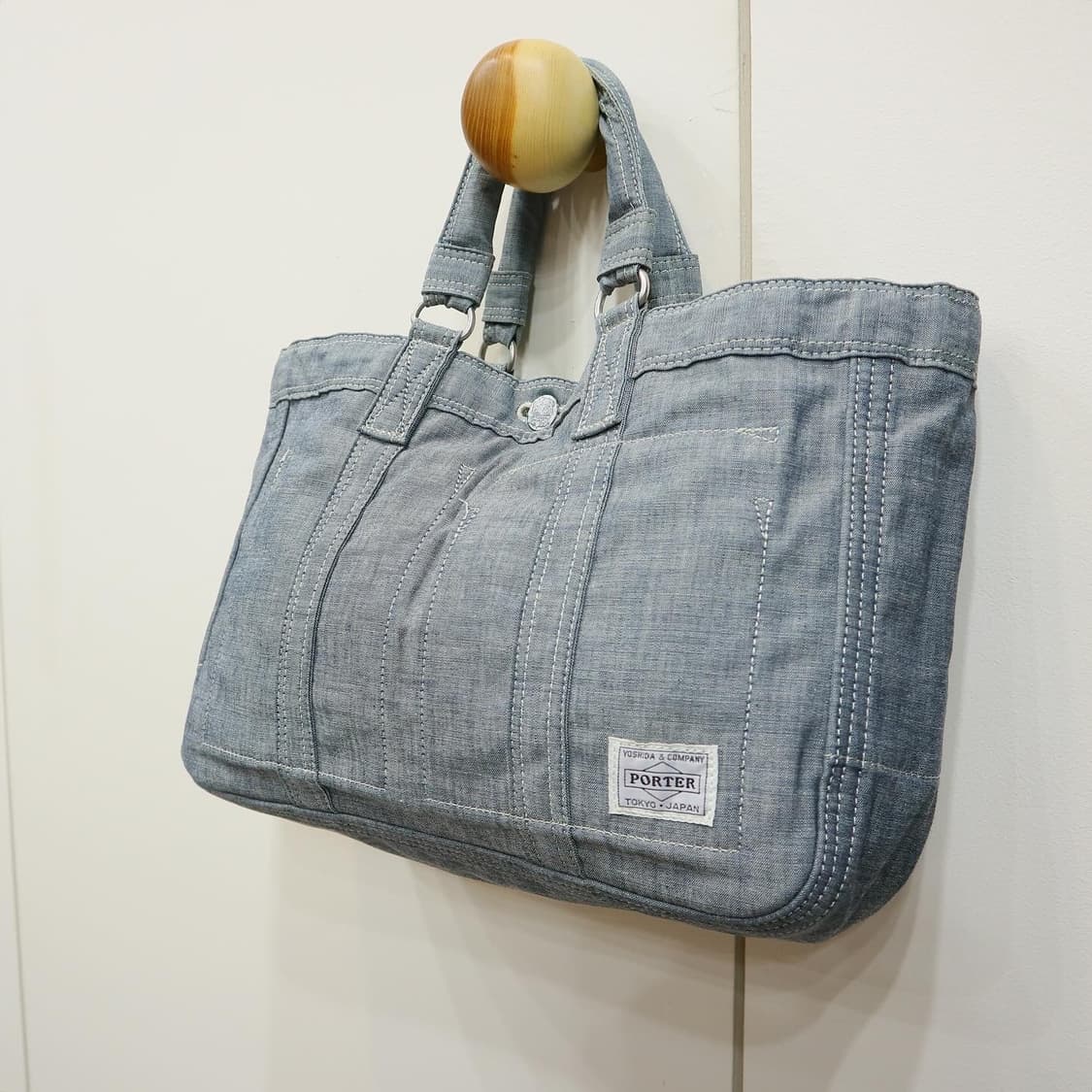 요시다포터 70주년 기념 인디고 토트백 상품이미지1