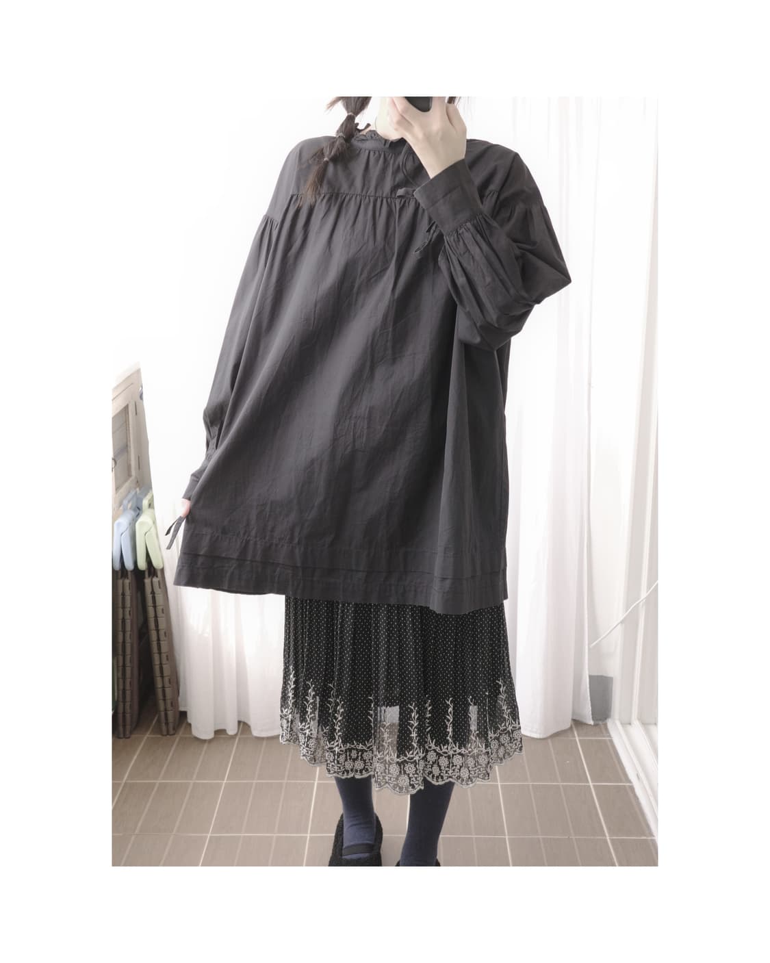 The oria dot pleats skirt 상품이미지5