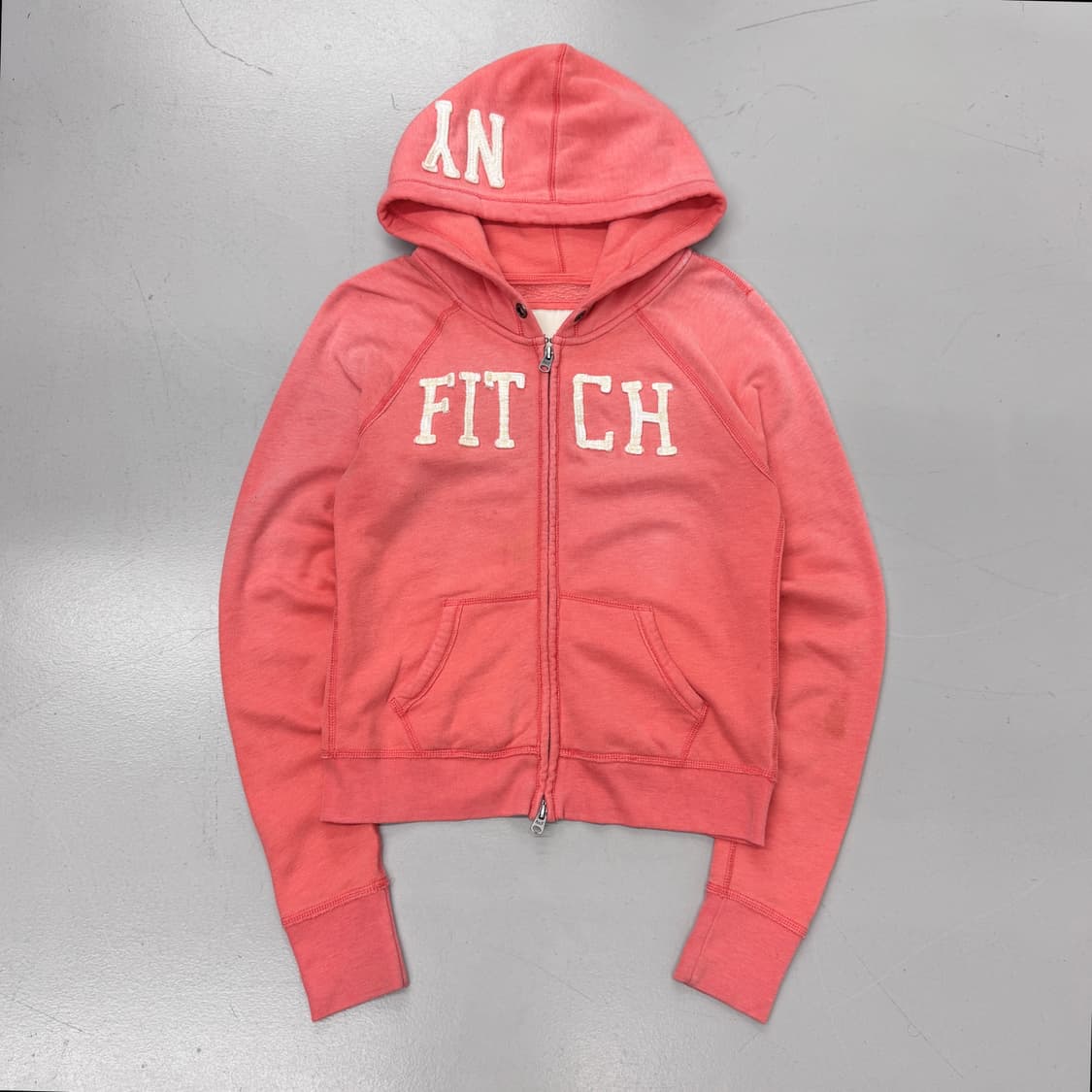 아베크롬비 Y2K 아치로고 딱붙 후드집업 상품이미지2