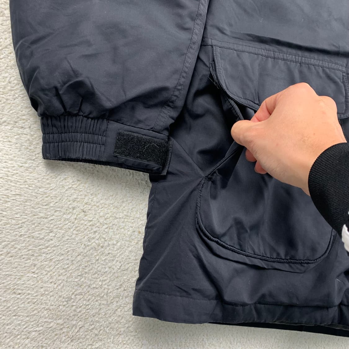 00s 나이키 스우시로고 덕다운 패딩 점퍼 블랙  상품이미지3