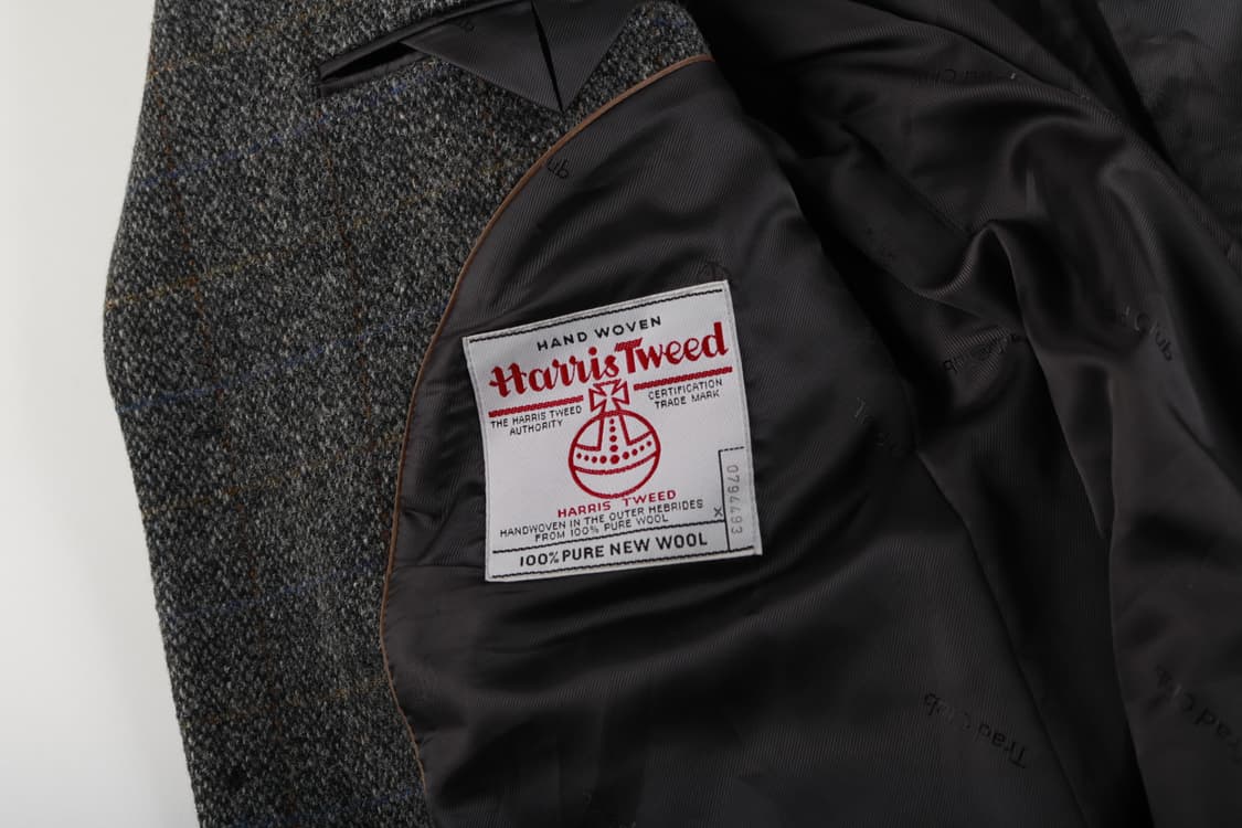 [L] 빈티지 해리스트위드 엘보우 패치 울자켓 상품이미지6