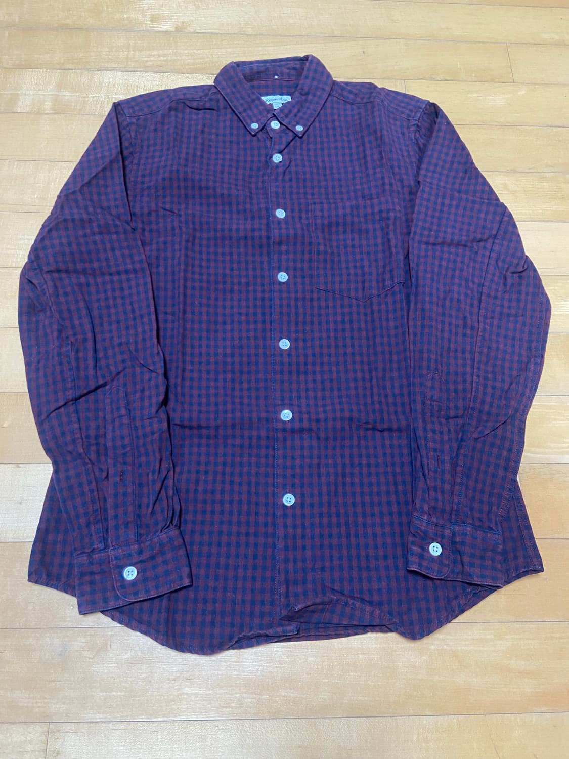 Steven Alan 면 체크셔츠  XS 상품이미지1