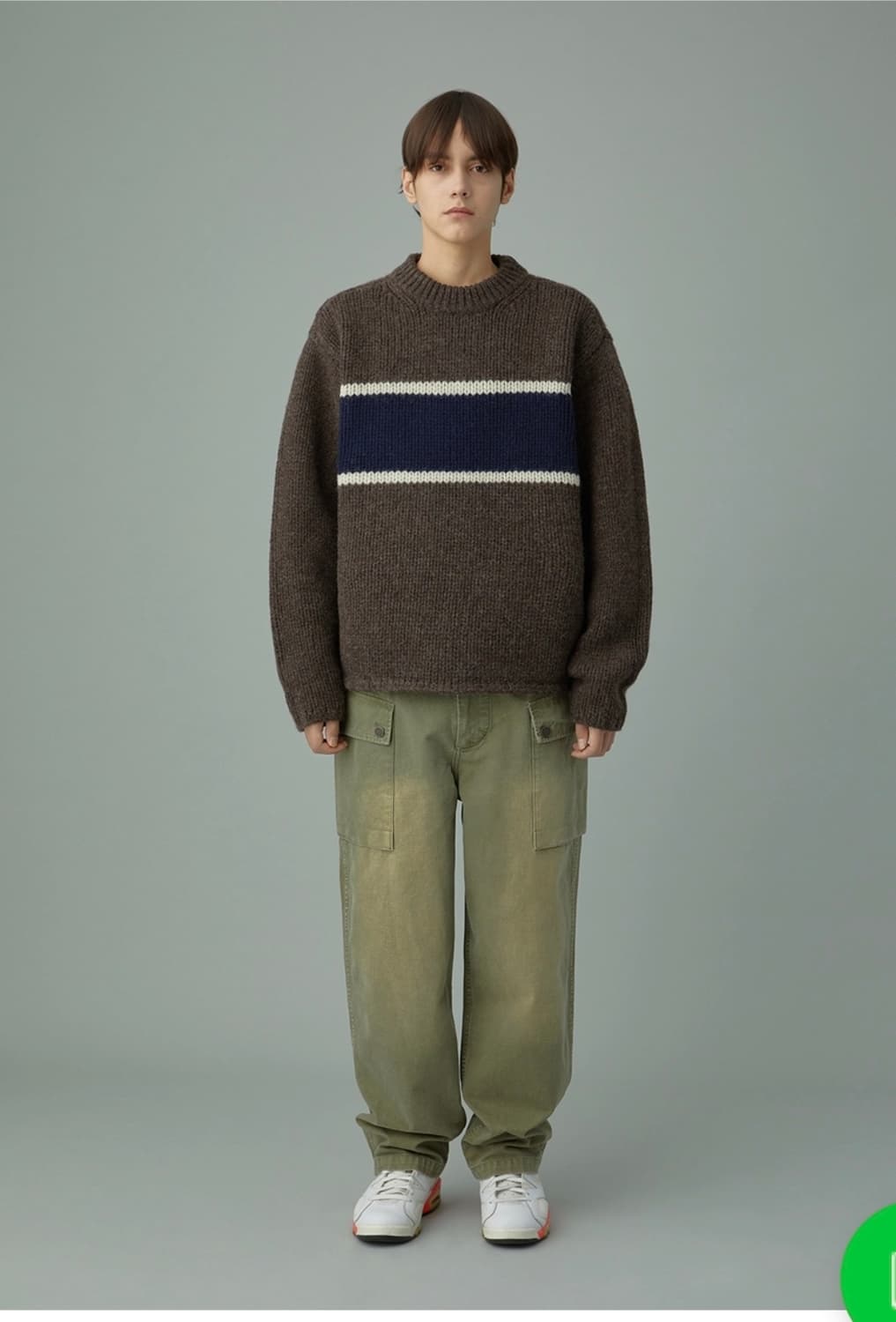 M khakis 23fw 워시드 스커트 팬츠 세이지 상품이미지1