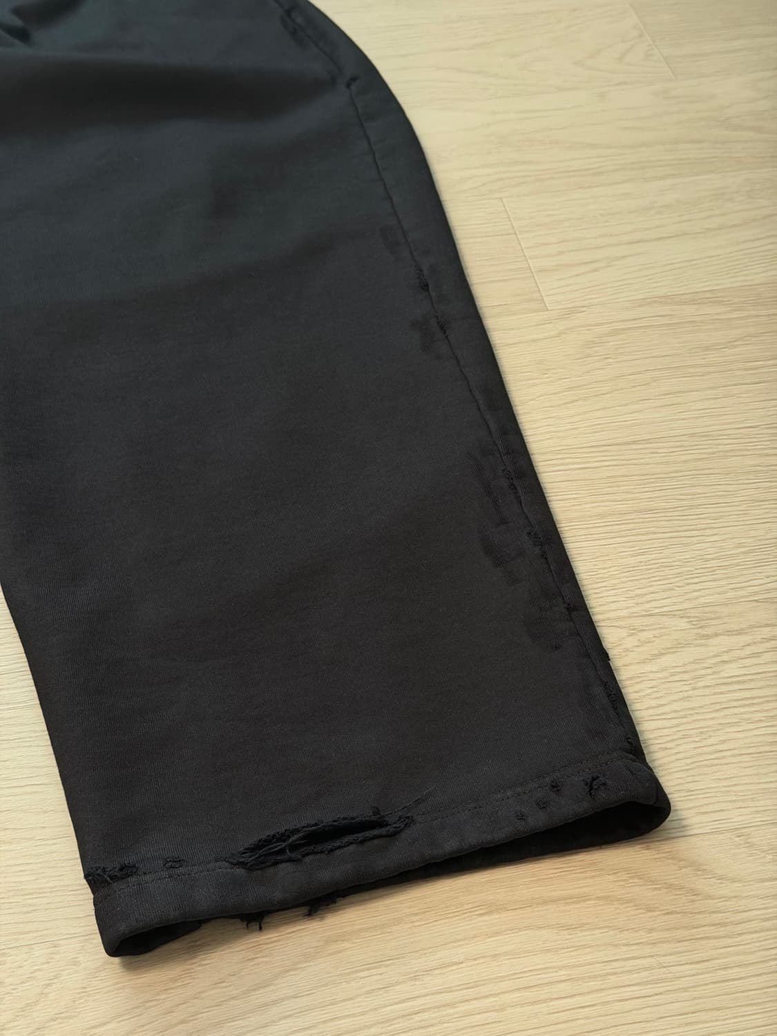 발렌시아가 배기 스웨트 스웻 팬츠 블랙 상품이미지5