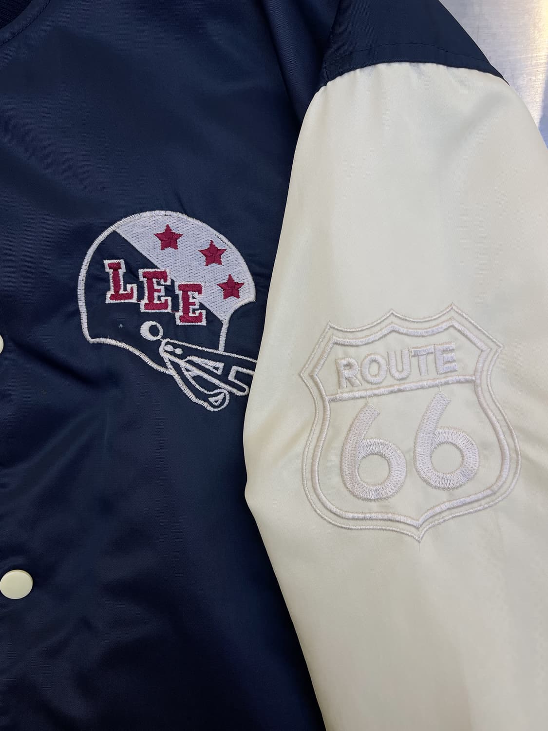 리 90s 루트 66 나일론 새틴 자켓 상품이미지5