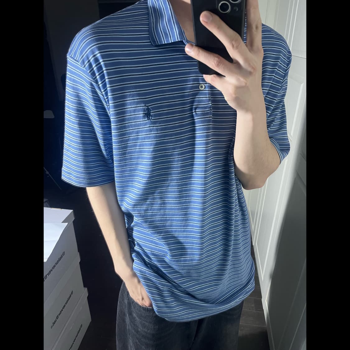 [XL] POLO 폴로 스트라이프 카라티 상품이미지1