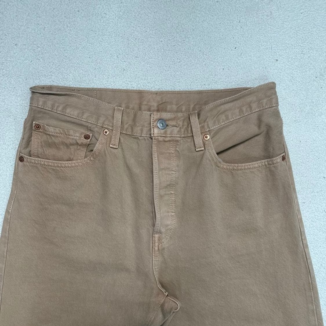 리바이스 501 베이지 버튼플라이 팬츠 2 상품이미지2